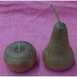 Poire et Pomme en Chêne